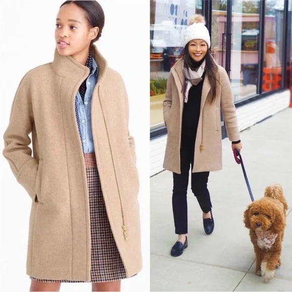 J Crew Stadium Cloth Cocoon Coat